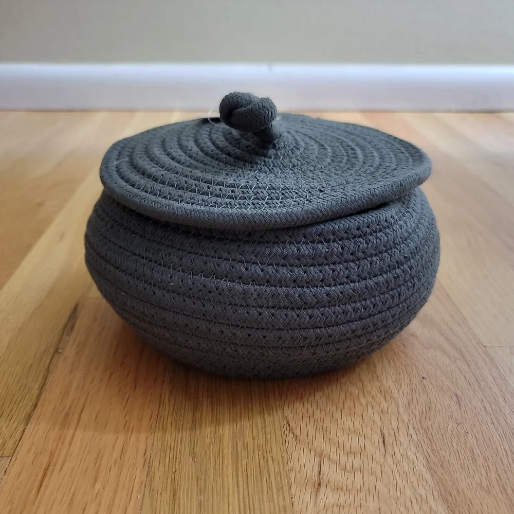 Rope Basket With Lid | Home Decor